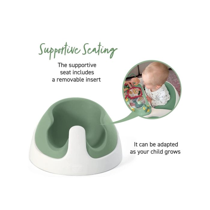 Snug seat activity store tray